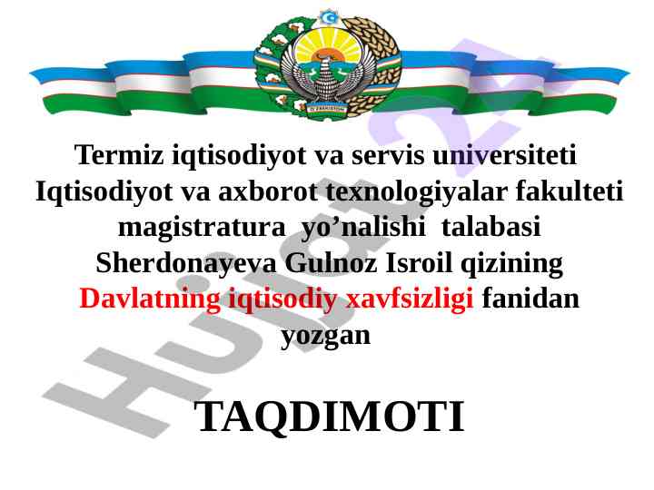 Turkiyaning iqtisodiy rivojlanish ko’rsatkichlari