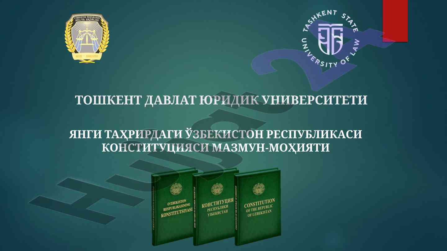 Yangilangan o‘zbekiston respublikasi konstitutsiyasi