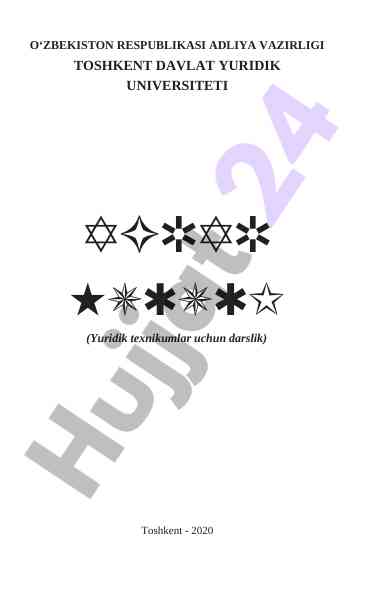 Agrar huquqi darslik yuridik texnikumlar uchun