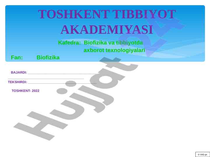 Fizik parametrlarni o'lchashda xatoliklarni hisoblash