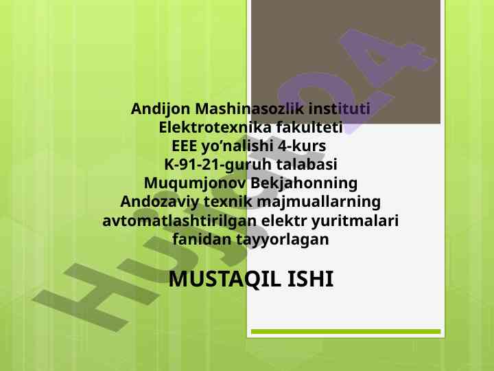 Dastgohlarning tuzilishi va ishlash prinsipi