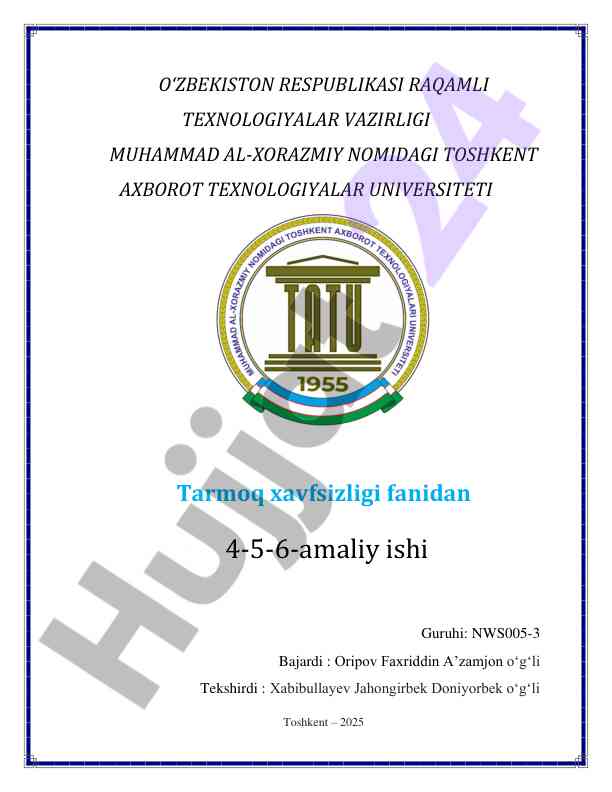 VTP Protokoli Sozlash Amaliy Ish