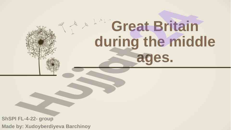 Great britain during the middle ages overview