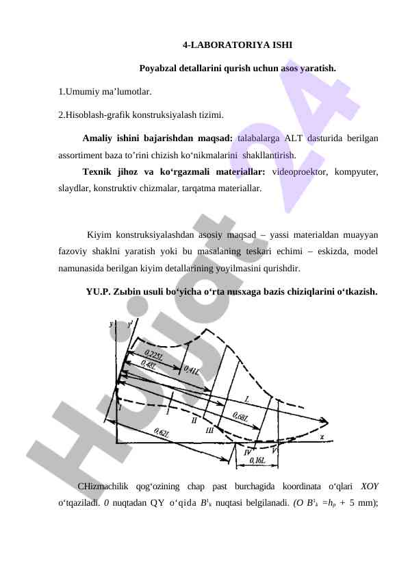 Poyabzal detallarini qurish laboratoriya ishlari