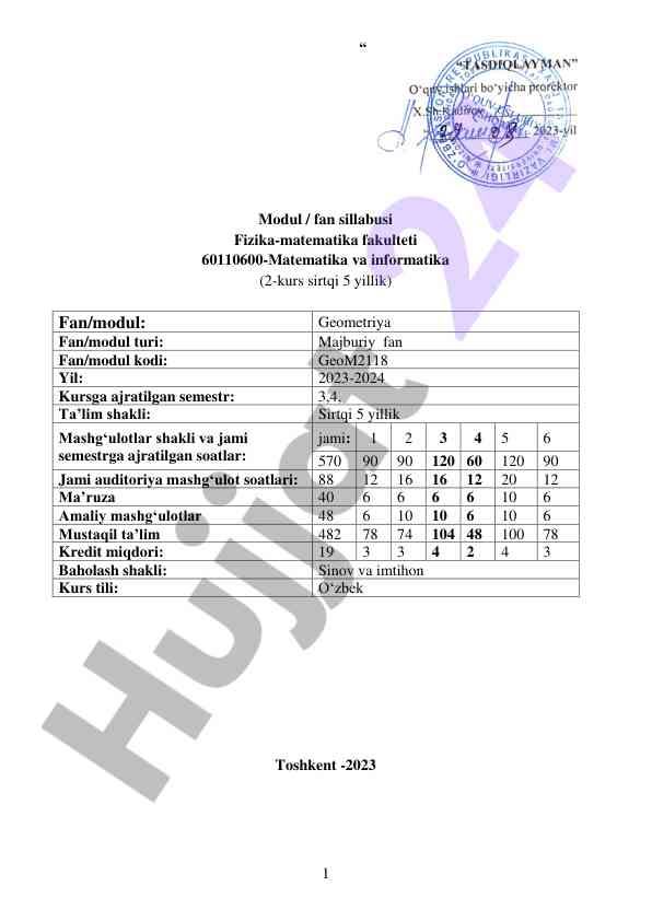 Kurs ishlari mavzusi tahlili va baholash tizimi