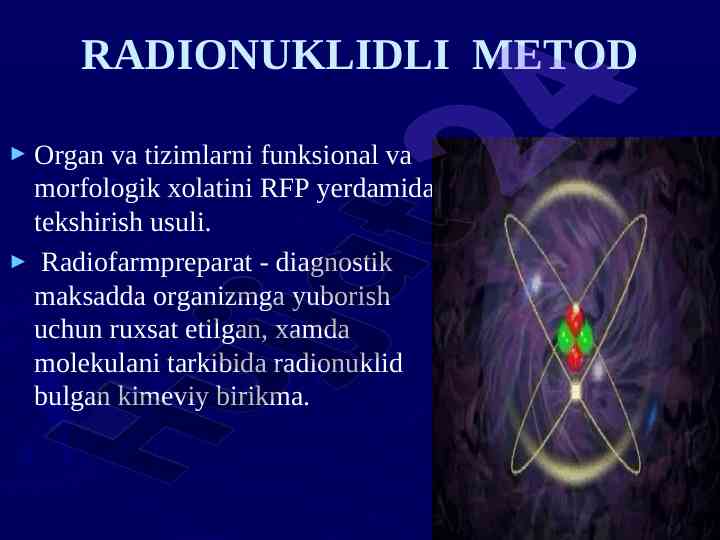 Radionuklidli metod organning funksional tekshiruvi