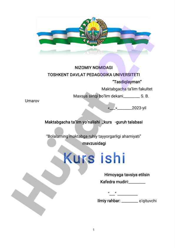 Bolalarning maktabga ruhiy tayyorgarligi ahamiyati