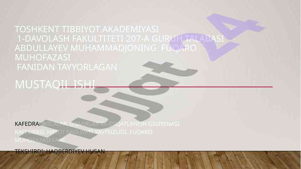 Ommaviy qirg'in qurollarining tasnifi tavsifi