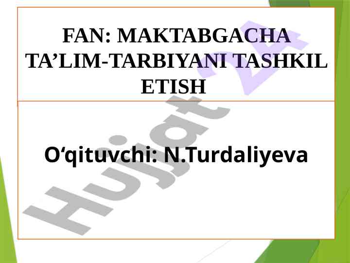 Ilk qadam davlat o‘quv dasturi asosida ta’lim tashkiloti
