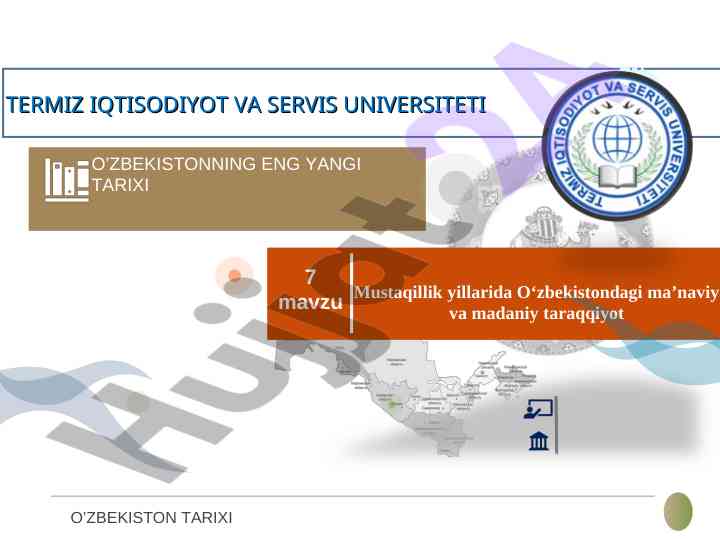 Mustaqillik yillarida o‘zbekistonning ma’naviy taraqqiyoti