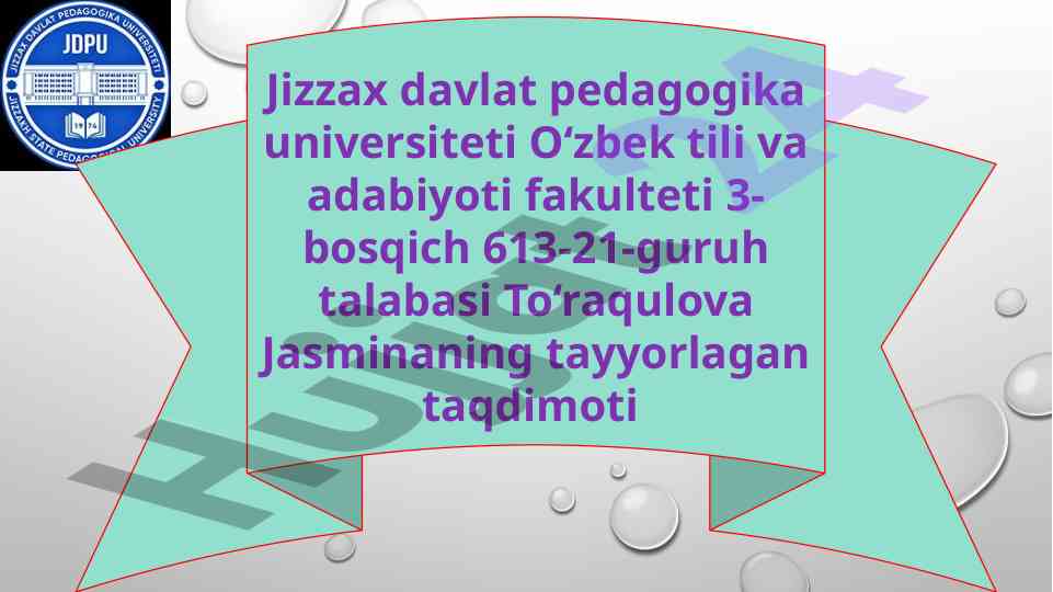 Zavqiy hayoti va ijodi taqdimoti