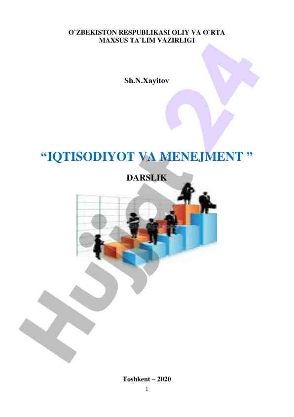 Iqtisodiyot va menejment darslik taqdimoti