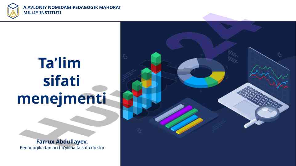 Ta’lim sifatini boshqarish tushunchalari va amaliy yondashuvlar