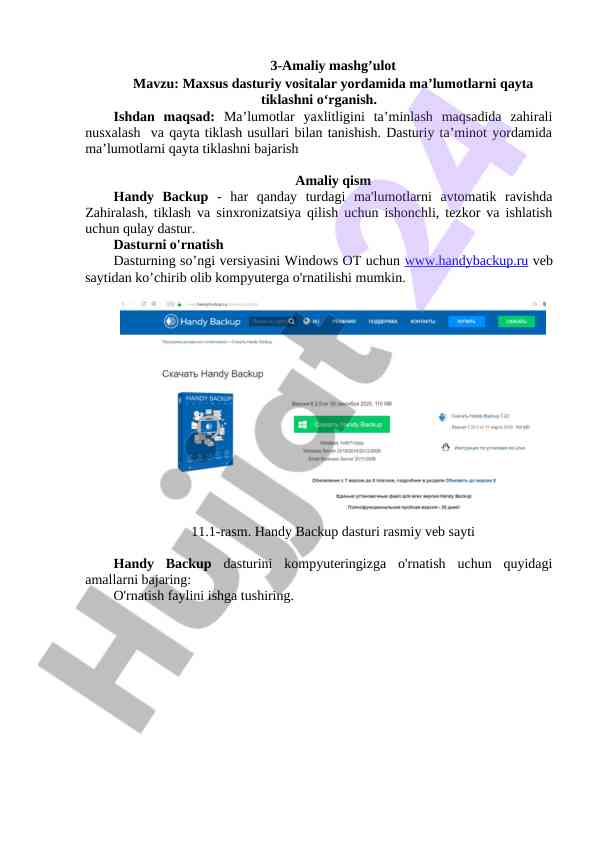 Maxsus dasturiy vositalar bilan ma’lumotlarni qayta tiklash