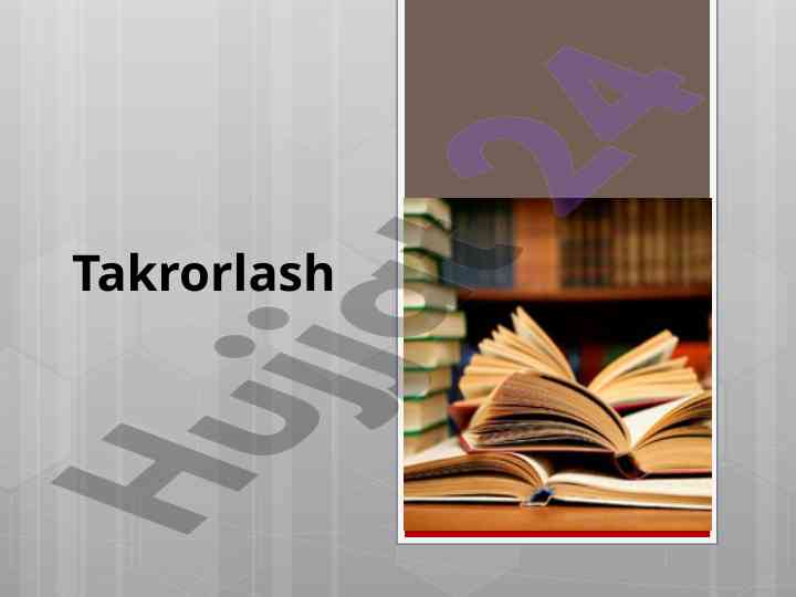Matnlarni takrorlash va savollarga javob berish