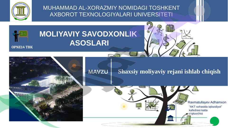 Moliya rejalashtirish asoslari: kelajagingiz uchun