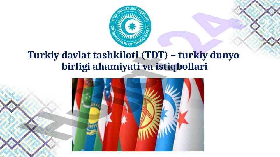 Turkiy davlat tashkiloti ahamiyati va istiqbollari