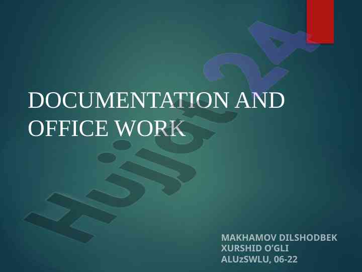 Person centered documentation yondashuvlari