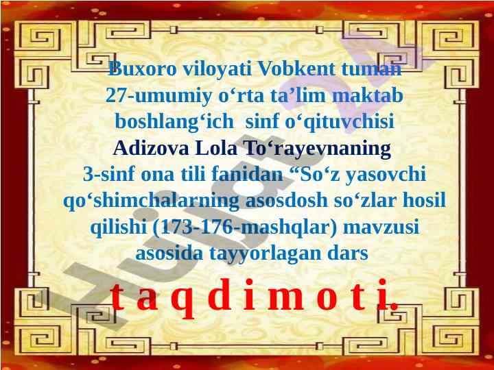So‘z yasovchi qo‘shimchalarning asosdosh so‘zlar hosil qilishi