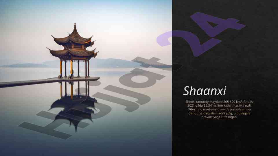 Shaanxi shensi provinsiyasining iqtisodiy holati