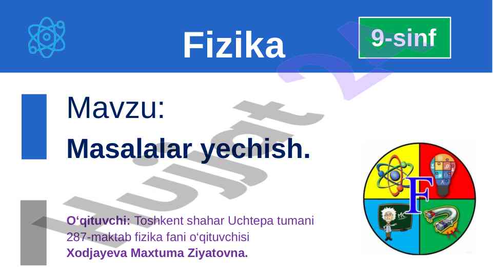 Yorug‘lik energiyasi va ehtiyotkorlik masalalari
