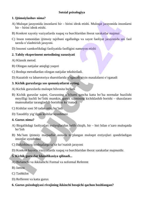Ijtimoiy psixologiya va muloqat jarayonlari