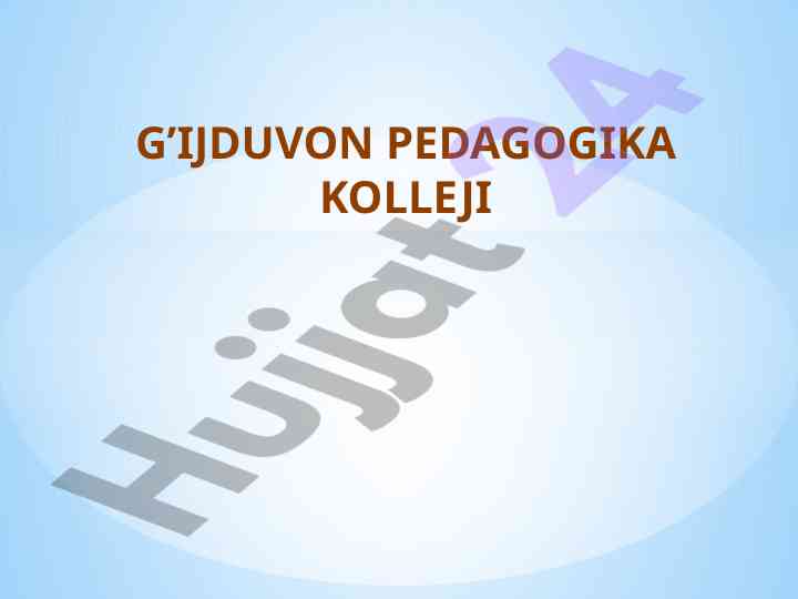 Word matn muharririda ishlash asoslari