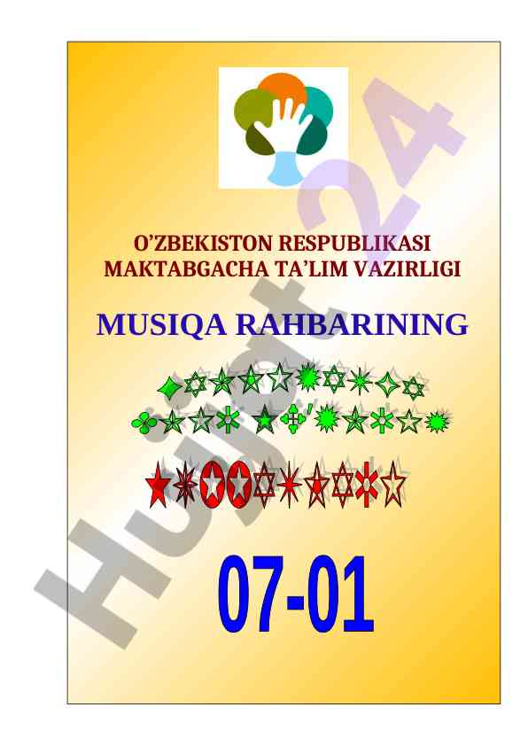 Maktabgacha ta’limda musiqa rahbarining vazifalari
