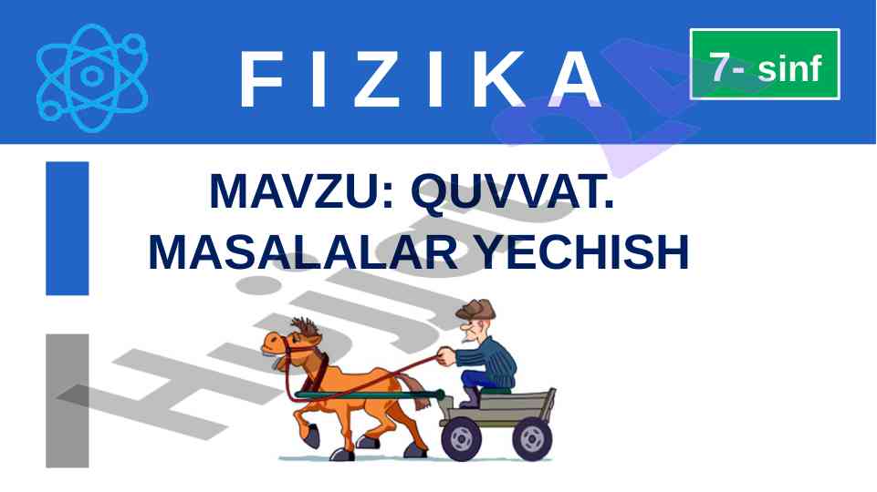 Quvvat masalalar yechish 7-sinf takrorlash