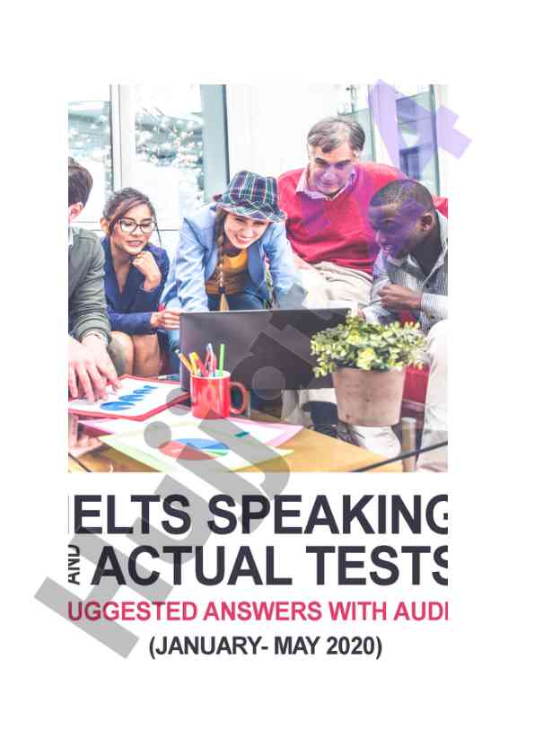 Ielts speaking actual tests and suggested answers