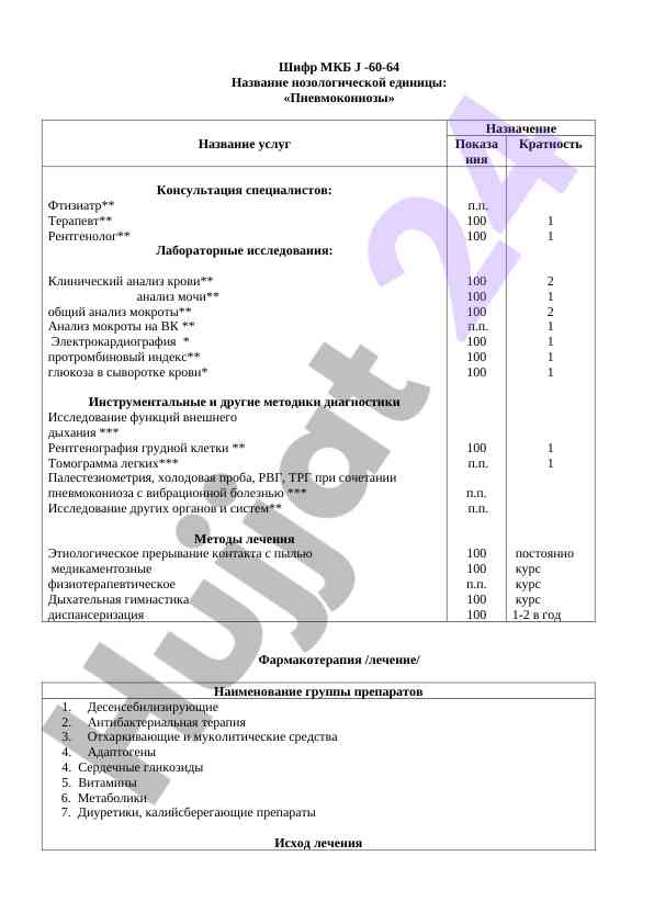 Диагностика и лечение пневмокониозов