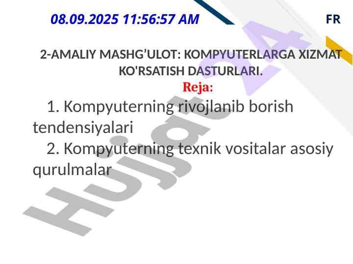 Kompyuterlar uchun texnik xizmat ko'rsatish dasturlari