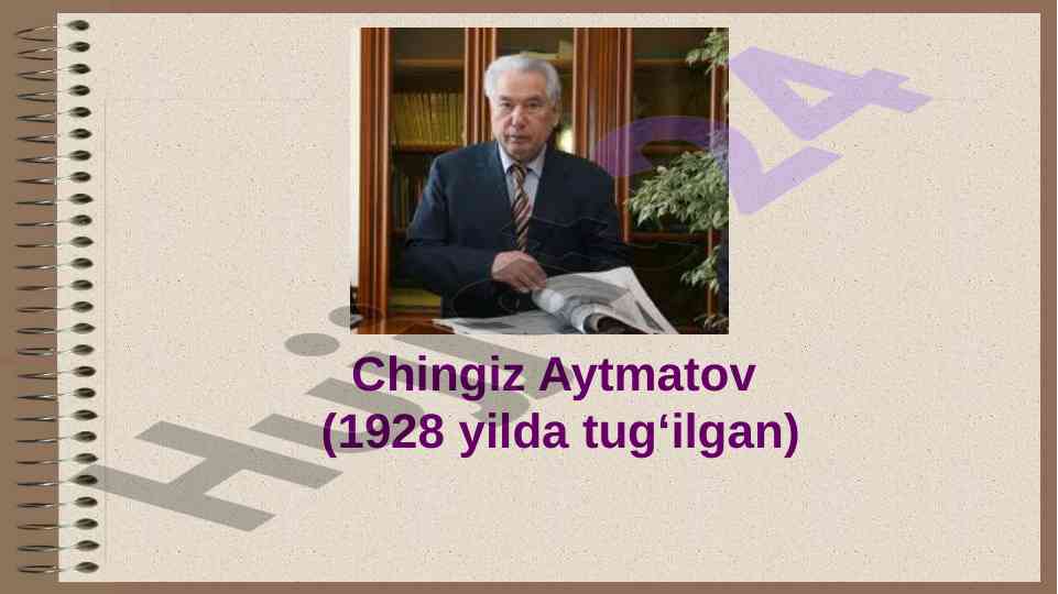 Chingiz aytmatov: qirg'iz adabiyotining buyuk namoyandasi