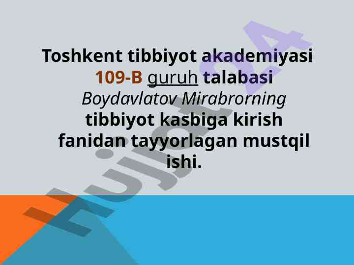 Krizis holatda bemorga maslahat berish