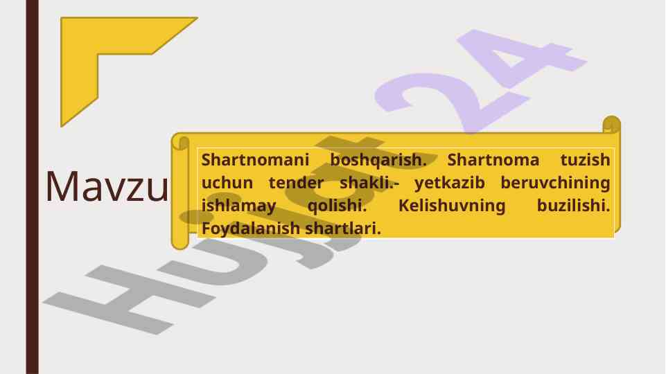 Shartnomalarni boshqarish foydalari va usullari