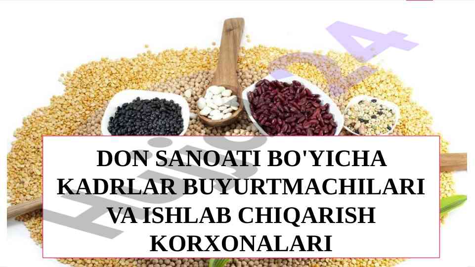 Don sanoati va un ishlab chiqarish rejalari