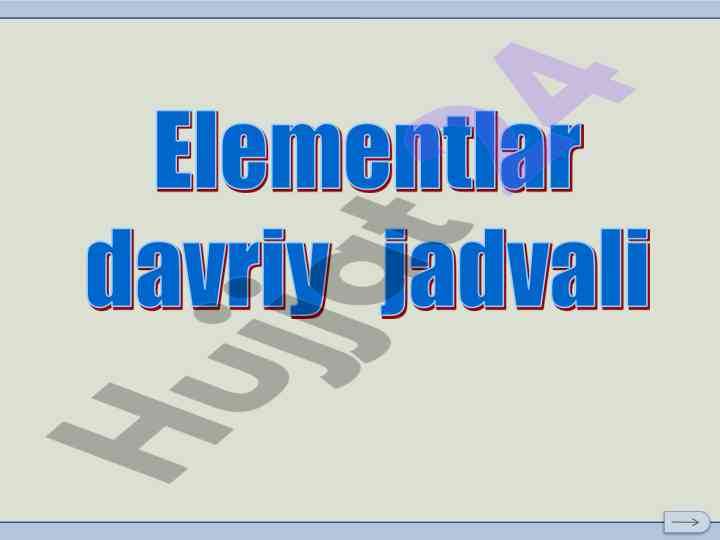 Elementlar guruhi va ularning o'zgaruvchanligi