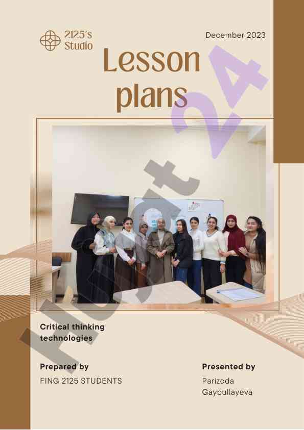 Critical thinking lesson plans for grade 1 to 11