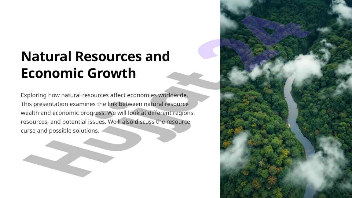 Natural resources and economic growth analysis