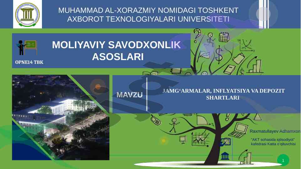Moliya va inflyatsiya asoslari bo'yicha o'quv qo'llanma