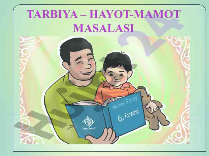 Tarbiya tushunchasining mazmuni va o'rni