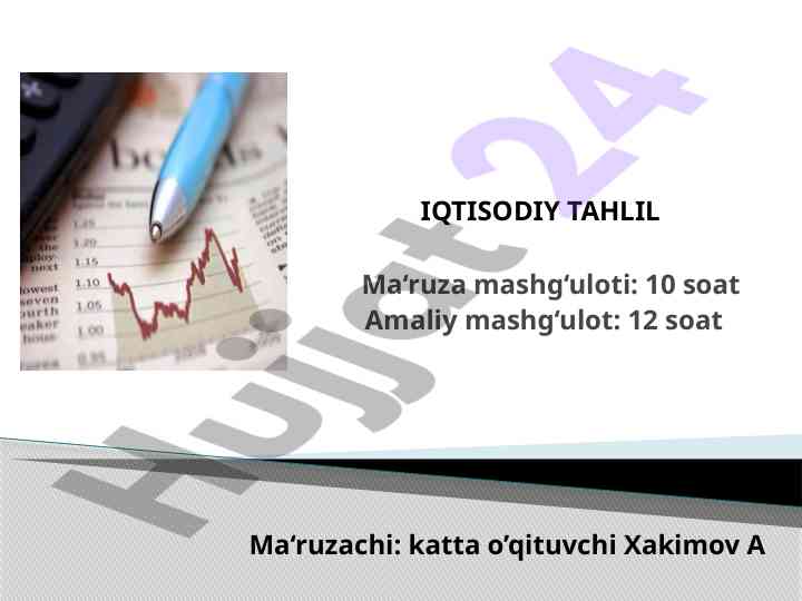 Iqtisodiy tahlilning rivojlanish bosqichlari