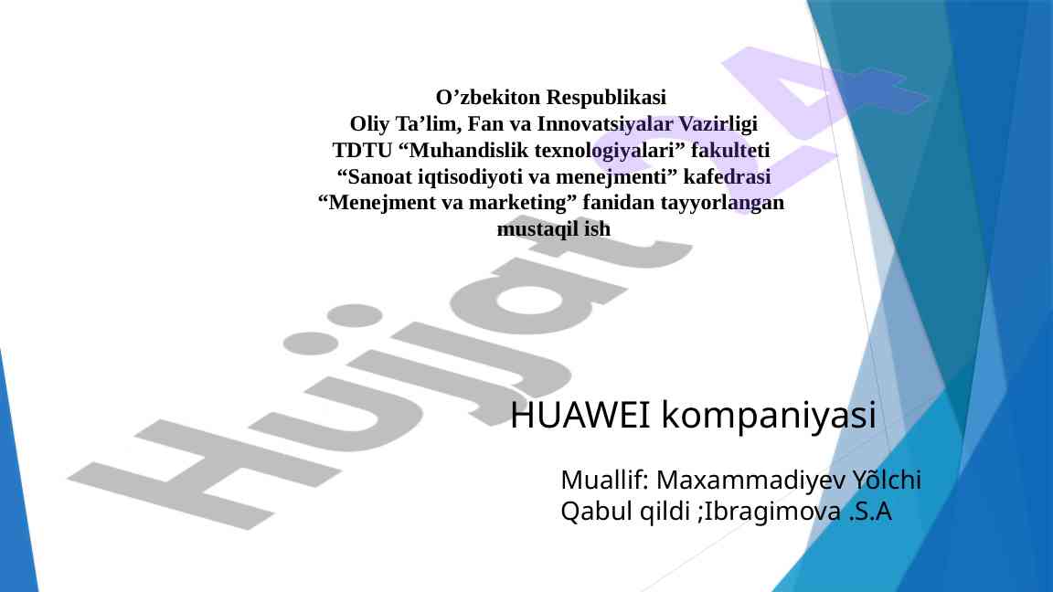 Huawei kompaniyasining tarixi va strategiyalari