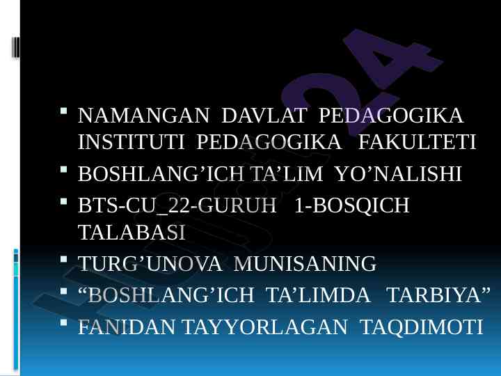 Jamoani shakllantirish yo'llari taqdimoti