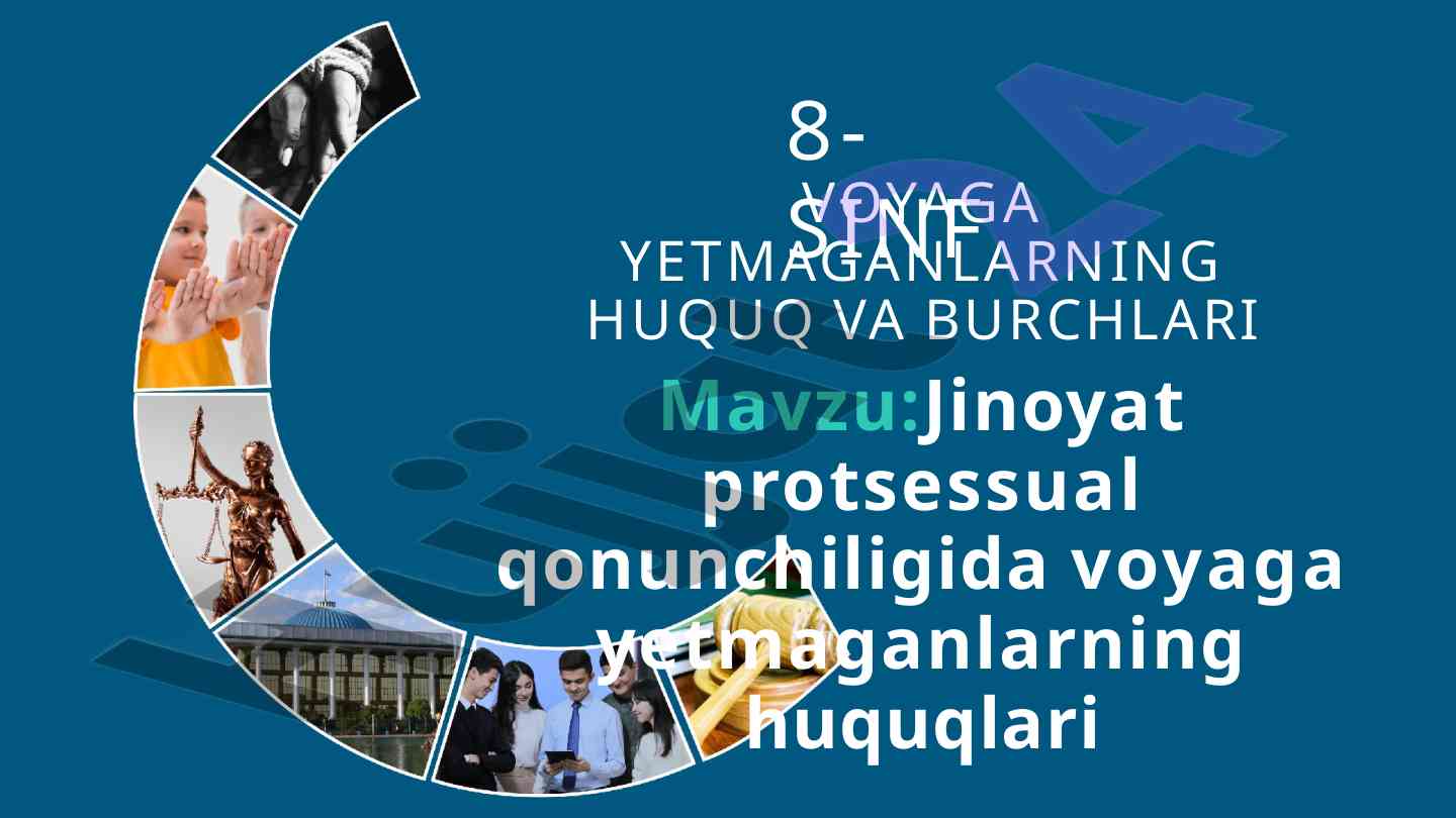 Voyaga yetmaganlarning huquqlari ehtiyot choralari