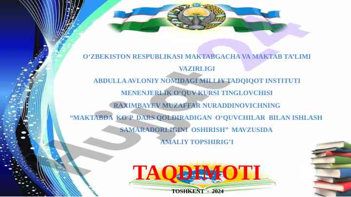 Maktabda o‘quvchilarning dars qoldirish sabablarini o‘rganish