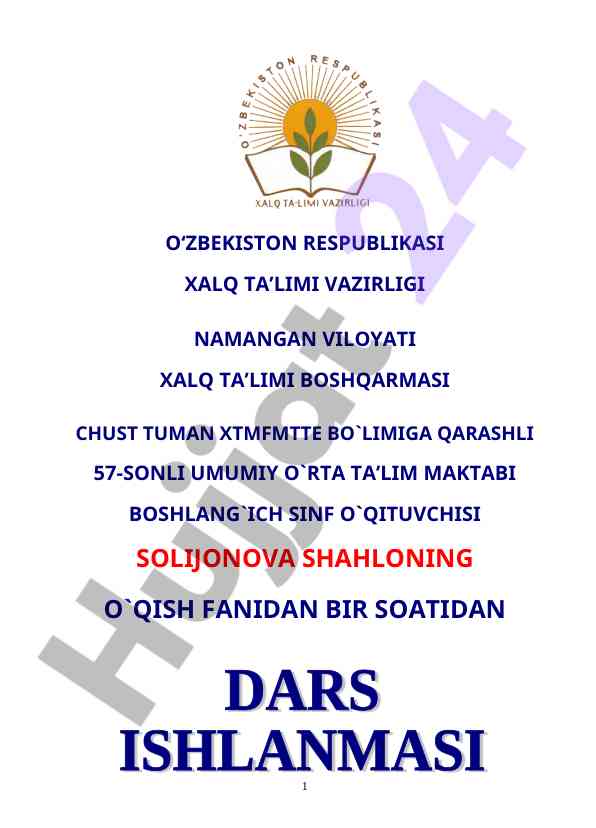 O‘qituvchilar uchun metodik qo‘llanma