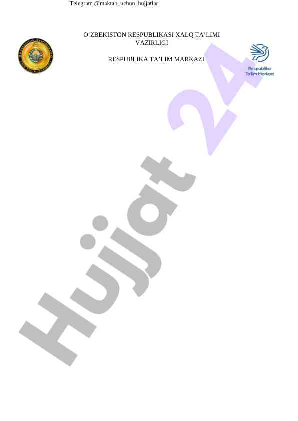 Umumiy o'rta ta'lim 11-sinf biologiya metodik tavsiyalar