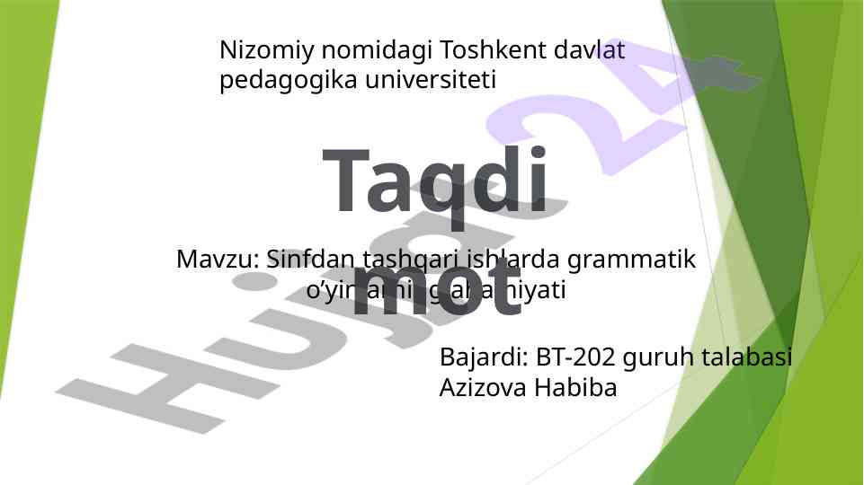 Grammatik o'yinlarning sinfdan tashqari ahamiyati