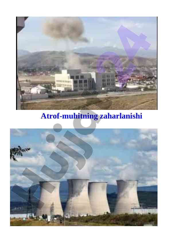 Atrof-muhitning zaharlanishi masalalari